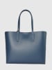 Christian Laurier Leren shopper "Feria" donkerblauw - (B)42 x (H)28 x (D)13 cm