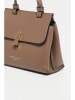 Christian Laurier Leder-Henkeltasche "Ciara" in Taupe - (B)27 x (H)19 x (T)9 cm