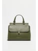 Christian Laurier Leder-Henkeltasche "Ciara" in Khaki - (B)27 x (H)19 x (T)9 cm