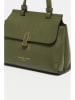 Christian Laurier Leder-Henkeltasche "Ciara" in Khaki - (B)27 x (H)19 x (T)9 cm