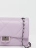 Christian Laurier Leder-Schultertasche "Lena" in Lila - (B)27 x (H)15 x (T)8 cm