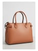 Christian Laurier Leder-Henkeltasche "Anita" in Camel - (B)32,5 x (H)23 x (T)15,5 cm