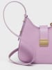 Christian Laurier Skórzana torebka "Hely" w kolorze fioletowym - 24 x 22 x 6,5 cm