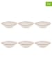 Ard'time 6-delige set: soepborden "Agate" beige/lichtroze - Ø 21 cm
