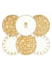 Ard'time 6-delige set: dessertborden "Ambre" oranje - Ø 20,5 cm