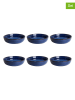 Ard'time 6-delige set: soepborden "Blue moon" blauw - Ø 18 cm