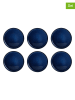 Ard'time 6-delige set: dinerborden "Blue moon" blauw - Ø 27 cm