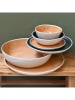 Ard'time 6-delige set: soepborden "Coralia" beige/oranje/groen - Ø 18,5 cm