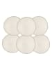 Ard'time 6er-Set: Frühstücksteller "Coton" in Creme - Ø 20 cm