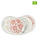 Ard'time 6-delige set: dinerborden "Hanae" meerkleurig - Ø 26,5 cm