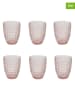 Ard'time 6er-Set: Gläser "Hanae" in Rosa - 350 ml