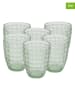 Ard'time 6-delige set: glazen "Hanae" groen - 350 ml