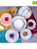 Ard'time 6er-Set: Dessertteller "Kyoto" in Weiß/ Bunt - Ø 20,3 cm