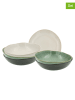Ard'time 6-delige set: soepborden "Mila" groen/wit - Ø 20,5 cm