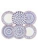 Ard'time 6-delige set: dinerborden "Santorin" blauw - Ø 26 cm