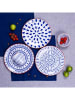 Ard'time 6-delige set: dessertborden "Santorin" blauw - Ø 20,5 cm