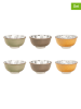 Ard'time 6-delige set: kommen "Sasebo" geel/groen/grijs - 350 ml