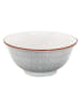 Ard'time 6-delige set: kommen "Slow" wit/grijs - (H)8 x Ø 18 cm