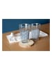 Ard'time 6-delige set: glazen "Slow" transparant/grijs - 950 ml