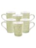 Ard'time 6-delige set: koffiekoppen "Soliman" groen - (H)9,5 x Ø 8 cm