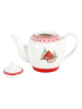 Ard'time Teekanne in Rot/ Weiß - 825 ml
