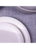 Ard'time 6-delige set: dinerborden "Terre De Sienne" grijs/wit - Ø 26,5 cm