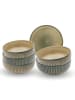 Ard'time 6-delige set: kommen "Terralha" beige/groen - Ø 15,3 cm
