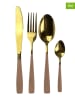 Ard'time 24tlg. Besteck-Set "Yokote" in Gold/ Beige