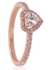 Pandora Rosévergold. Ring mit Edelsteinen