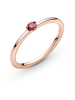 Pandora Rosévergulde ring met edelsteen