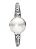 Pandora Zilveren ring met zirkonia's en parel