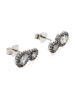 Pandora Silber-Ohrstecker mit Edelsteinen