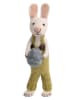 Gry & Sif Figurka dekoracyjna "Bunny" w kolorze biało-zielonym - dł. 30 cm
