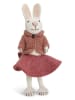 Gry & Sif Figurka dekoracyjna "Bunny" w kolorze biało-jasnoróżowym - dł. 27 cm