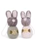 Gry & Sif 2-delige set: decohanger ''Bunny'' grijs - (L)7,5 cm