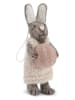 Gry & Sif Figurka dekoracyjna "Bunny" w kolorze szaro-białym - dł. 14 cm