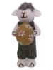Gry & Sif Figurka dekoracyjna "Sheep" w kolorze biało-szarym - dł. 11 cm