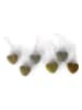Gry & Sif 6er-Set: Dekohänger ''Mini Hearts'' in Grün - (L)3 x (B)3 cm