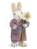 Gry & Sif Dekofigur ''Bunny'' in Weiß/ Blau/ Rosa - (L)14 cm