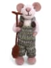 Gry & Sif Figurka dekoracyjna "Mouse" w kolorze zielono-białym - dł. 11 cm
