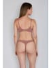 Joop! Bodywear Stringi w kolorze szaroróżowym