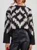 Milan Kiss Pullover in Schwarz/ Creme