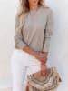Milan Kiss Sweatshirt in Beige