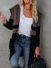 Milan Kiss Cardigan in Braun/ Schwarz