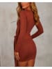 Milan Kiss Kleid in Hellbraun