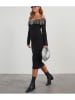 Milan Kiss Sukienka dzianinowa w kolorze czarnym