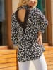 Milan Kiss Bluse in Schwarz/ Weiß