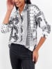 Milan Kiss Bluse in Weiß/ Schwarz