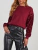 Milan Kiss Sweatshirt in Bordeaux