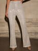 Milan Kiss Paillettenhose in Beige